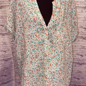 Lucky Brand Multicolor Floral Top